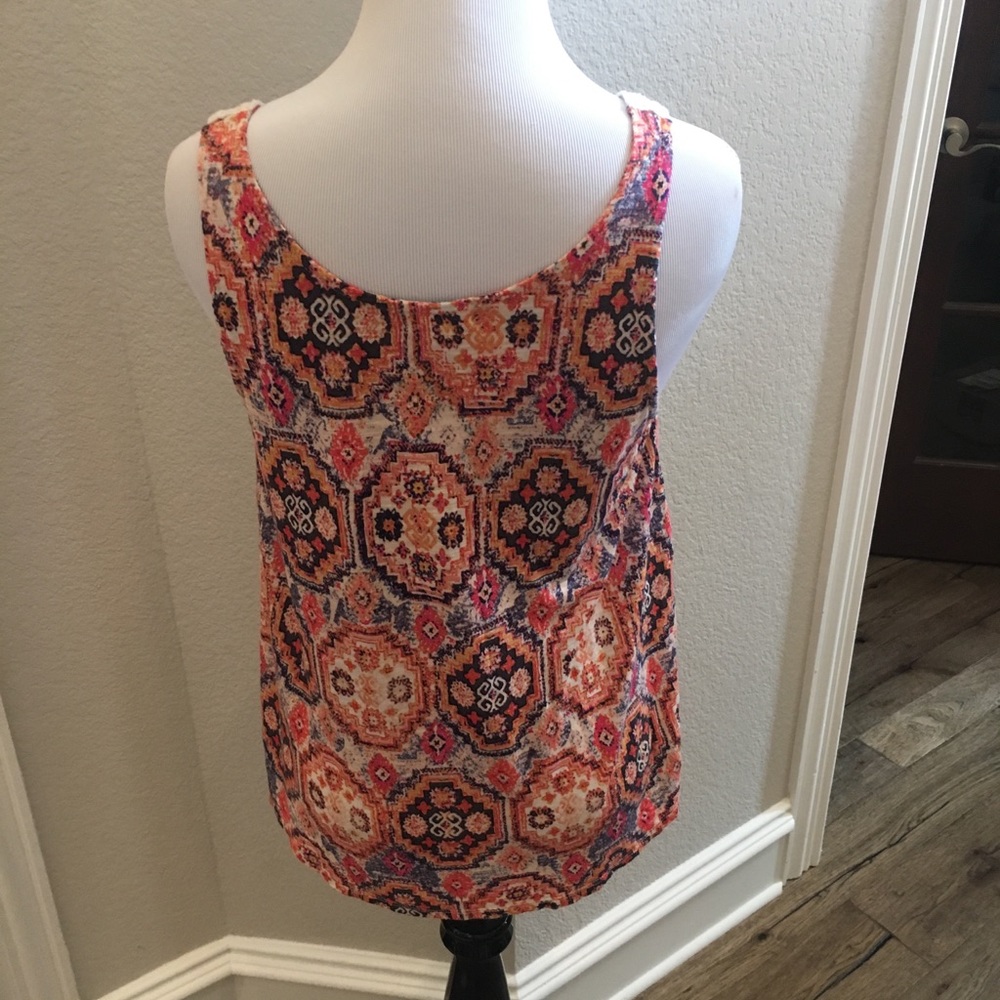 Eyeshadow multi medallion /crochet blouse - S - Picture 7 of 11